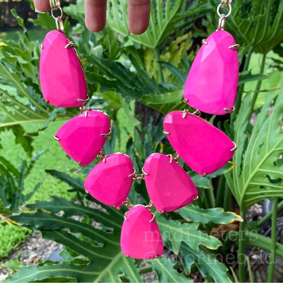 Kendra Scott Harlow Necklace in Magenta